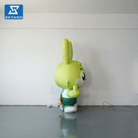 Modèle de lapin gonflable personnalisé pour la publicité et la décoration de centres commerciaux en plein air lors de festivals