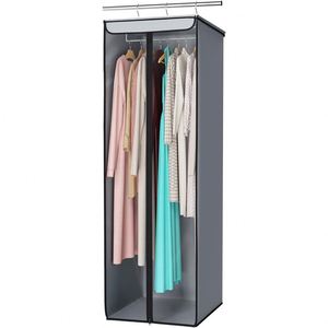 Hanging Closet Organizer Bags, Large Storage Bags with Clear Window, Premium Hanging Storage Bags for Suits, Coats and Dresses - Product Image 1
