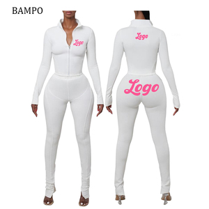 Giacca tuta a sbuffo da <span class=keywords><strong>donna</strong></span> <span class=keywords><strong>oversize</strong></span> personalizzata produttore di <span class=keywords><strong>abbigliamento</strong></span> e Leggings corti con jogging - Product Image 3