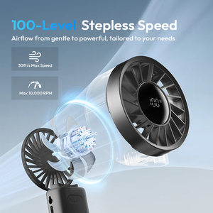 مروحة كهربائية صغيرة محمولة قابلة للطي مع شحن USB وتبريد شبه موصل للمكتب والتعليق - Product Image 4