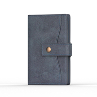 Étui rigide fin pour cartes, design simple, unisexe, porte-documents magnétique, organiseur de cartes miniature, clip pour le transport quotidien