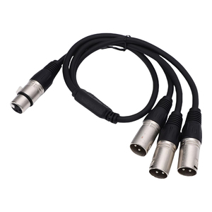 Cavo Audio Splitter XLR a 3 Pin, Adattatore da XLR Femmina a 3 XLR Maschio per Microfono e Dispositivi Audio - Product Image 1