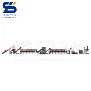 ACS-H Film Plastic Waste Recycling Granulating Machine With Compacting And Pelletizing System