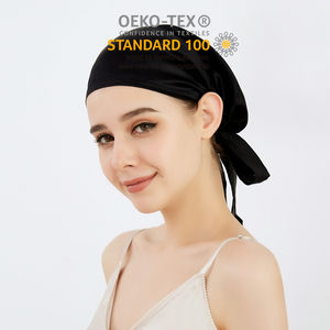 Bonnets de <span class=keywords><strong>nuit</strong></span> en <span class=keywords><strong>soie</strong></span> pour femmes et dames, bonnets doux réglables, nouvelle mode 100%, Bonnet en <span class=keywords><strong>soie</strong></span> de mûrier, nœud papillon, Style <span class=keywords><strong>Turban</strong></span> - Product Image 2