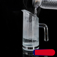 Pichet à eau écologique en PC de qualité alimentaire, 1000 ml, résistant aux chocs, transparent, avec poignée et couvercle, multi-spécifications, vente chaude