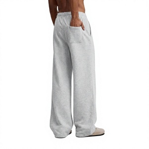 Pantalon de survêtement décontracté pour homme en coton, tissu respirant et absorbant l'humidité, mélange de molleton confortable, tenue quotidienne, vêtements de sport - Product Image 4