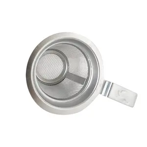 Customized Tea Strainer Basket Food Grade Stainless Steel Professional Tea Infuser With Single Handle