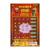 Nouvelles cartes de loterie personnalisées avec logo, numéros de série Chili originaux et impression sur papier pour billets de loterie porte-bonheur