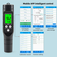 Pena Detektor Digital Pintar Tipe Elektroda Presisi, Pengukur Oksigen Terlarut untuk Akuarium, Kolam, Akuakultur