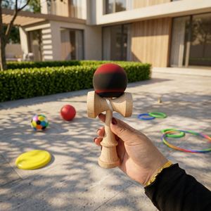 Kendama de Madera de Color Sólido para Niños y Adultos, 5.3 cm, Tamaño Pequeño, Juego de Habilidad Clásico - Product Image 1