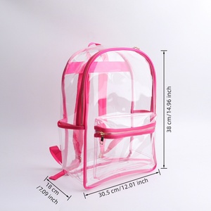 Spedizione Rapida, Borsa da Viaggio Estiva Trasparente Impermeabile di Grande Capacità, Zaino in PVC con Finiture Colorate, Borsa da Spiaggia Trasparente - Product Image 6