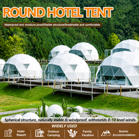 Dôme géodésique de luxe pour hôtel, tente de glamping, tente dôme ronde pour le désert, tente dôme Coody Starry Sky pour le camping