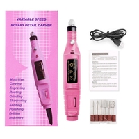 Offre Spéciale Stylo Ponceuse Électrique Portable pour Ongles, Mini Câble USB 20000 tr/min, Outil de Manucure Facile à Transporter, Kit de Limes et Forets Équipement