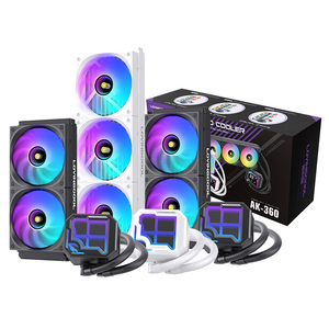 Lovingcool listo para enviar ARGB LED líquido enfriador 12VDC sistema de refrigeración por agua para computadoras de juegos servidores radiador de <span class=keywords><strong>CPU</strong></span> de aluminio - Product Image 1