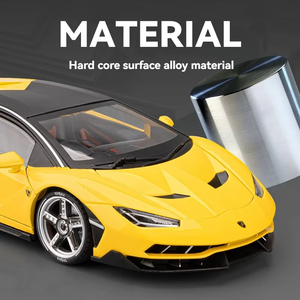 Modellino Auto Sportiva Lamborghini LP770 in Scala <span class=keywords><strong>1</strong></span>:<span class=keywords><strong>18</strong></span>, Realistico con Suoni e Luci, Ruote Mobili, Tecnica di Fusione in Metallo - Product Image 4