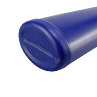 Bouteille vide en plastique de 500 ml pour nettoyant WC, avec bec verseur coudé et corps incurvé, pour détergent de toilette, logo personnalisé