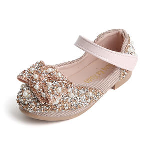 Scarpe da principessa per ragazze verde rosa per matrimonio lussuose Glitter 21-36 scarpe singole per bambini estate primavera scarpe alla moda per ragazze - Product Image 4