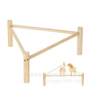 Solid Wood <b>Bird</b> Perch Triangle Shape Durable For Chicken Duck Goose Pet Training <b>Stand</b> - Product Image 4