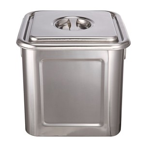 Stainless Steel Square Rice Storage <b>Container</b> With Lid For <b>Flour</b> And Pet Food - Product Image 3