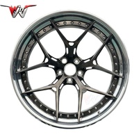 Jantes en alliage d'aluminium forgé multicolores 16 17 18 19 20 21 22 23 24 pouces, jantes de voiture en alliage forgé 2 pièces pour voiture