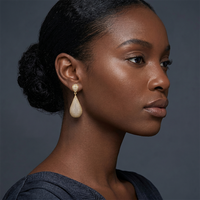 Boucles d'oreilles pendantes de luxe en zircon cubique pavé, forme goutte d'eau, pour femme, élégantes, pour mariage, cristal en forme de goutte d'eau