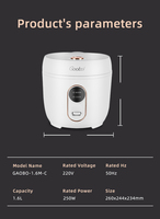 Ceool vente en gros personnalisé 0,8 L mini cuiseur à riz polyvalent