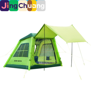 Tente gonflable automatique JingChuang pour l'extérieur, tente en PVC pour adultes et enfants avec auvent, tente de <span class=keywords><strong>camping</strong></span> portable - Product Image 4