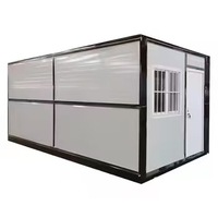 Maison conteneur pliable de luxe, fabrication sur mesure, cabine modulaire préfabriquée portable pour hôtel, bureau et projets de camping