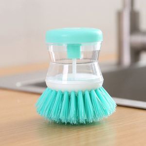 Cepillo hidráulico para lavar platos con dispensador de jabón incorporado para limpiar ollas, sartenes y tazones. - Product Image 3