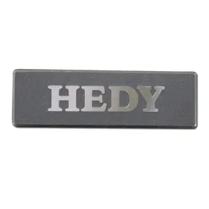 Custom Aluminum Plaque Self Adhesive Metallic Name Plates Fashion Decoration Metal Nameplate