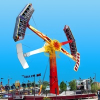 Équipement d'attractions de fête foraine, grandes manèges de parc d'attractions en plein air, fabricant Kamikaze, à vendre