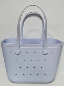 Grand sac de plage étanche en EVA, design perforé, moulé par injection, panier à légumes portable, en stock, sac fourre-tout de voyage pour femme - Product Image 2