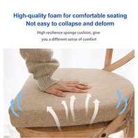 Coussin de chaise en mousse à mémoire de forme original, avec housse imperméable, en forme de U, pour extérieur, personnalisable, vente chaude, directement de l'usine