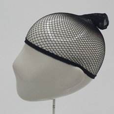 Accessorio per capelli da uomo in tessuto a trama aperta in nero - Product Image 1