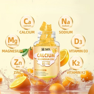 Caramelle Gommose al Gusto di Frutta con Vitamina D3 e Magnesio Citrato Senza Glutine e OGM per il Supporto delle Ossa dei Neonati - Product Image 2