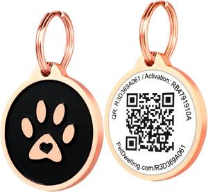Vente directe usine : Collier à <span class=keywords><strong>code</strong></span> QR unique, médailles d'identification en silicone tendance pour animaux de compagnie de taille moyenne à grande, personnalisables - Product Image 3