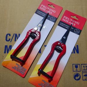 Tijeras de Podar para Jardín de Acero Inoxidable, 20-30 mm, Herramienta Manual para Recortar Árboles Frutales, Mango de Plástico Rojo, Cabeza Recta - Product Image 2