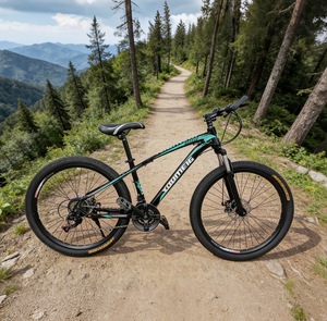Bicicleta de Montaña de Acero con Alto Contenido de Carbono de 24/26/27.5 Pulgadas, Bicicleta MTB de 21 Velocidades con Doble Freno de Disco para Adultos - Product Image 3