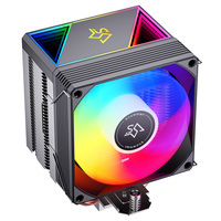 Kipas RGB manusia salju efisiensi tinggi pipa panas CPU pendingin udara ekstrem untuk PC overlocked dan server terbuat dari tembaga