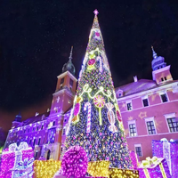 Arbre de Noël géant illuminé par des LED, décoration de fête imperméable pour parc, place publique, jardin, centre commercial