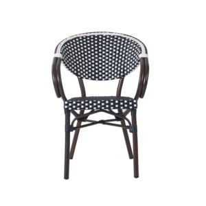 Moderno francese bistrot in alluminio da pranzo all'aperto in Rattan da <span class=keywords><strong>giardino</strong></span> <span class=keywords><strong>sedie</strong></span> da tavolo per alberghi scuole sale case coloniche - Product Image 1