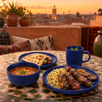 Service de table moderne et minimaliste de luxe en grès céramique bleu mat, assiettes, bols, tasses personnalisables, résistant au lave-vaisselle, cadeau pour la maison