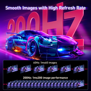 Koorui משחקים צג 24 אינץ '1920*1080 2k מהר השפתיים צג 200 hd400 תצוגה 1ms מסך המחשב - Product Image 2