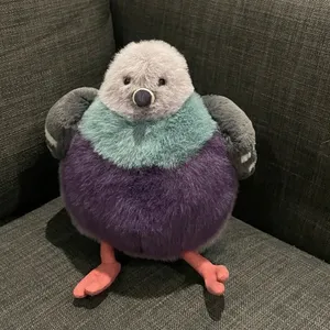 Peluche de Paloma Gorda de 23 cm, Juguete de Peluche de Dibujos Animados, Muñeco de Pájaro Esponjoso con Relleno de Algodón PP, Regalo de Navidad, Adorno para Mascotas - Product Image 5