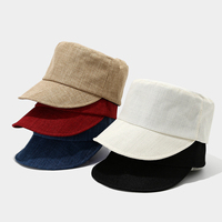 Nuevas Gorras de Béisbol Ligeras de Lino y Algodón Transpirables para Verano, Sombreros para Ciclismo al Aire Libre, Gorras de Béisbol Ajustadas para Hombre y Mujer, Gorras Planas