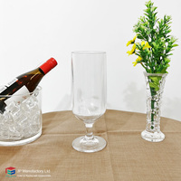 Verre à bière transparent personnalisé en PC de 440 ml (15 oz), incassable, écologique, pour vin, crème glacée, boissons, bar et usage domestique