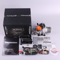 Moteur à essence EPHIL X-40cc-T PRO pour modèle d'avion, démarrage électrique, bicylindre opposé, deux temps, aile fixe, métal, Chine