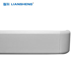 ราวจับอลูมิเนียมแบบโค้งพร้อมฝาครอบ PVC แข็งแบบด้าน ขนาด 140 มม. ราวจับติดผนังสำหรับโรงพยาบาล ป้องกันการกระแทก - Product Image 3