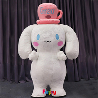 Costume de mascotte gonflable Cinnamoroll pour chien, ensemble cosplay géant, ensemble de peluche pour fête, costume gonflable géant amusant pour Halloween, rue
