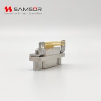Hochgeschwindigkeits-Micro-D Robuster Aluminiumlegierungsgehäuse HJ30J-18TJW Rechtwinkliger PCB HJ30J Serie Luftfahrt-Rechtecksteckverbinder